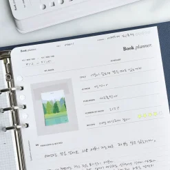 Up&Down Index 6 Ring A5 Planner Refill