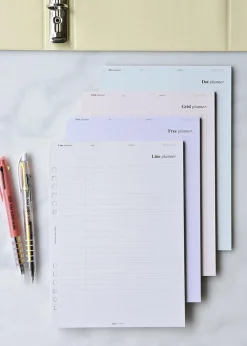 Up&Down Index 6 Ring A5 Planner Refill