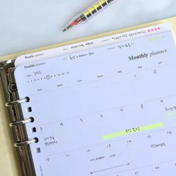Up&Down Index 6 Ring A5 Planner Refill
