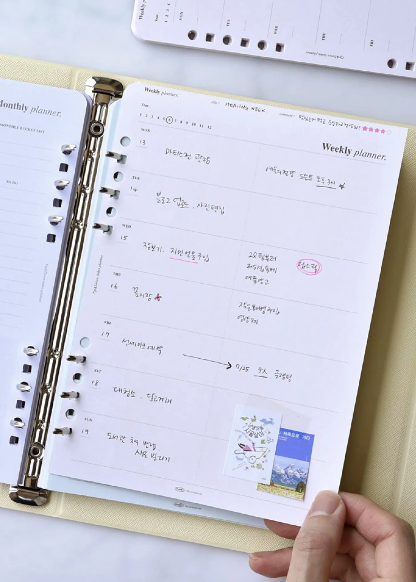 Up&Down Index 6 Ring A5 Planner Refill