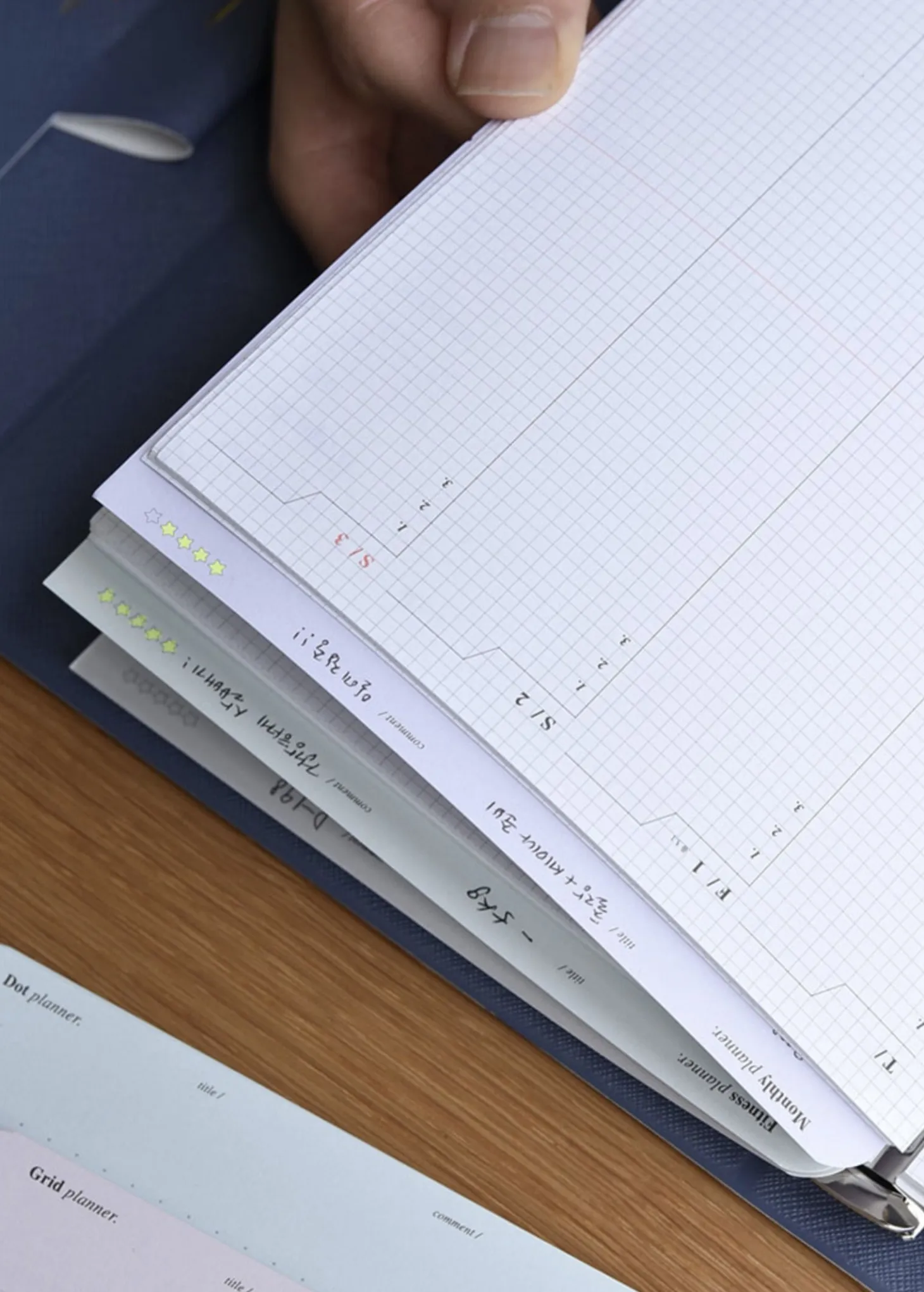 Up&Down Index 6 Ring A5 Planner Refill