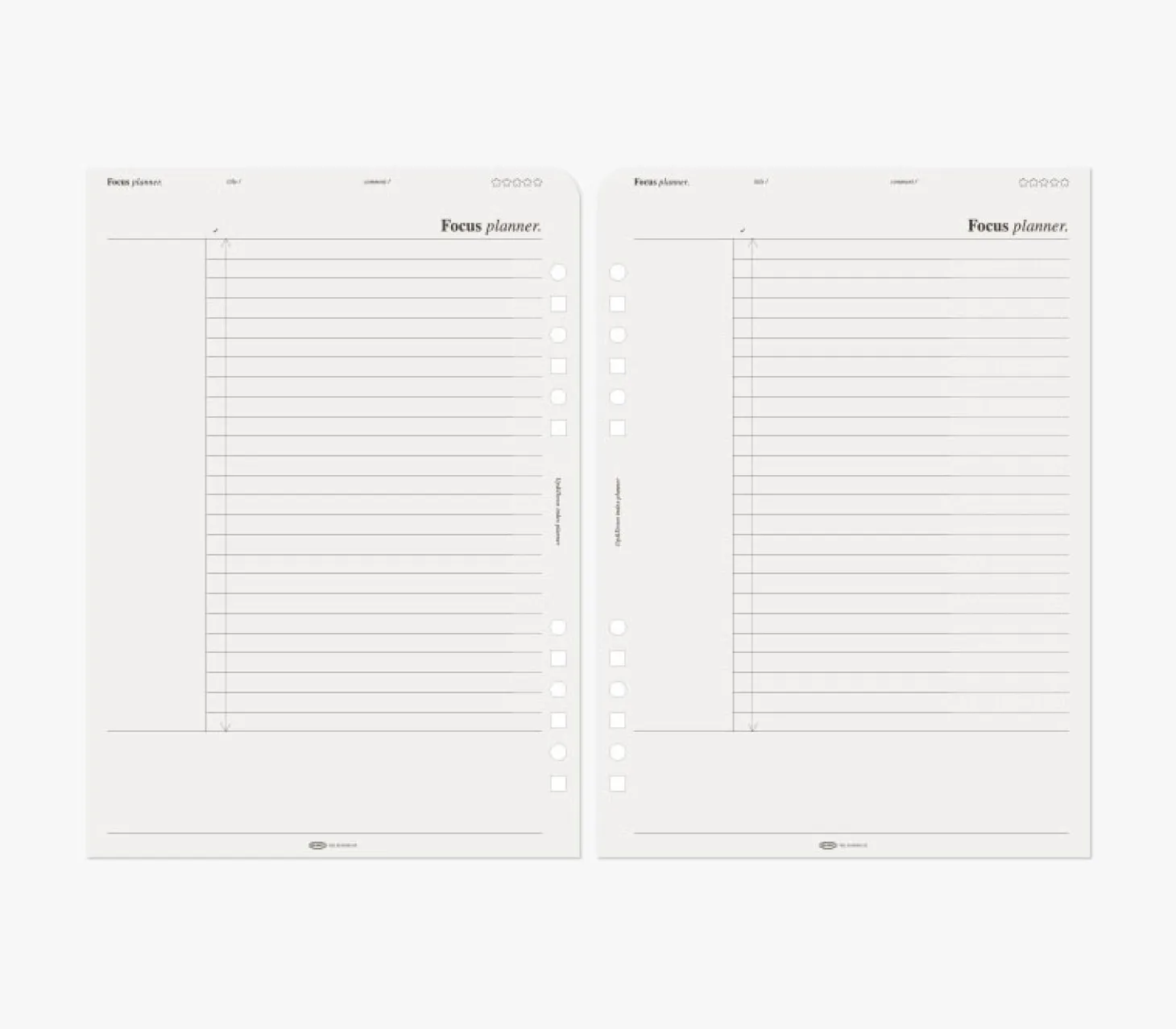 Up&Down Index 6 Ring A5 Planner Refill