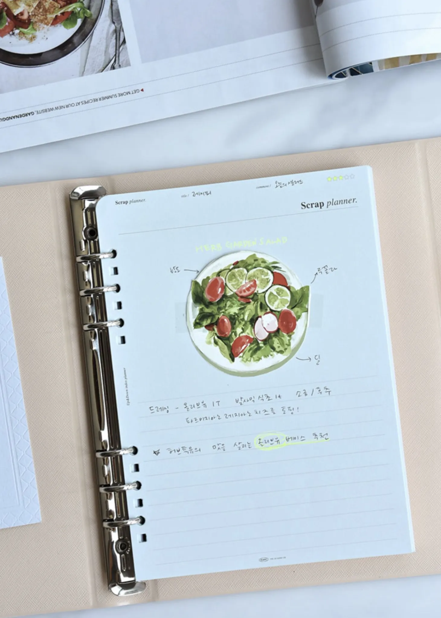 Up&Down Index 6 Ring A5 Planner Refill