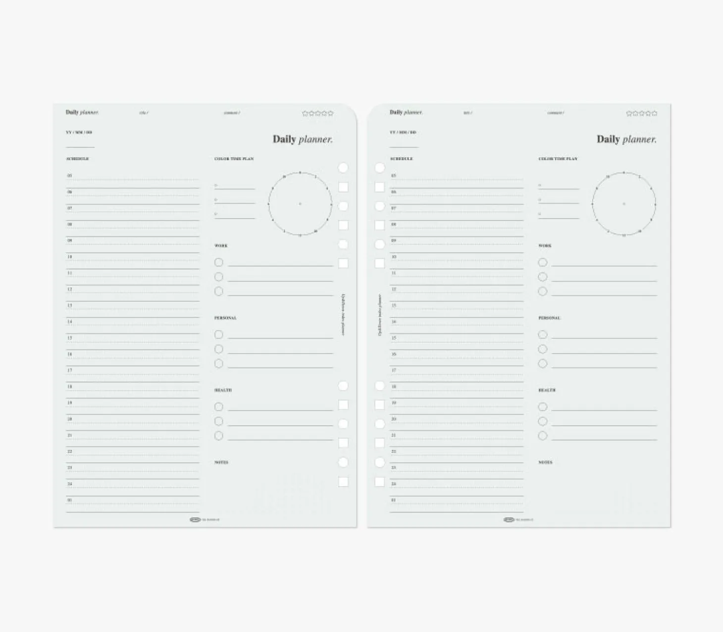 Up&Down Index 6 Ring A5 Planner Refill