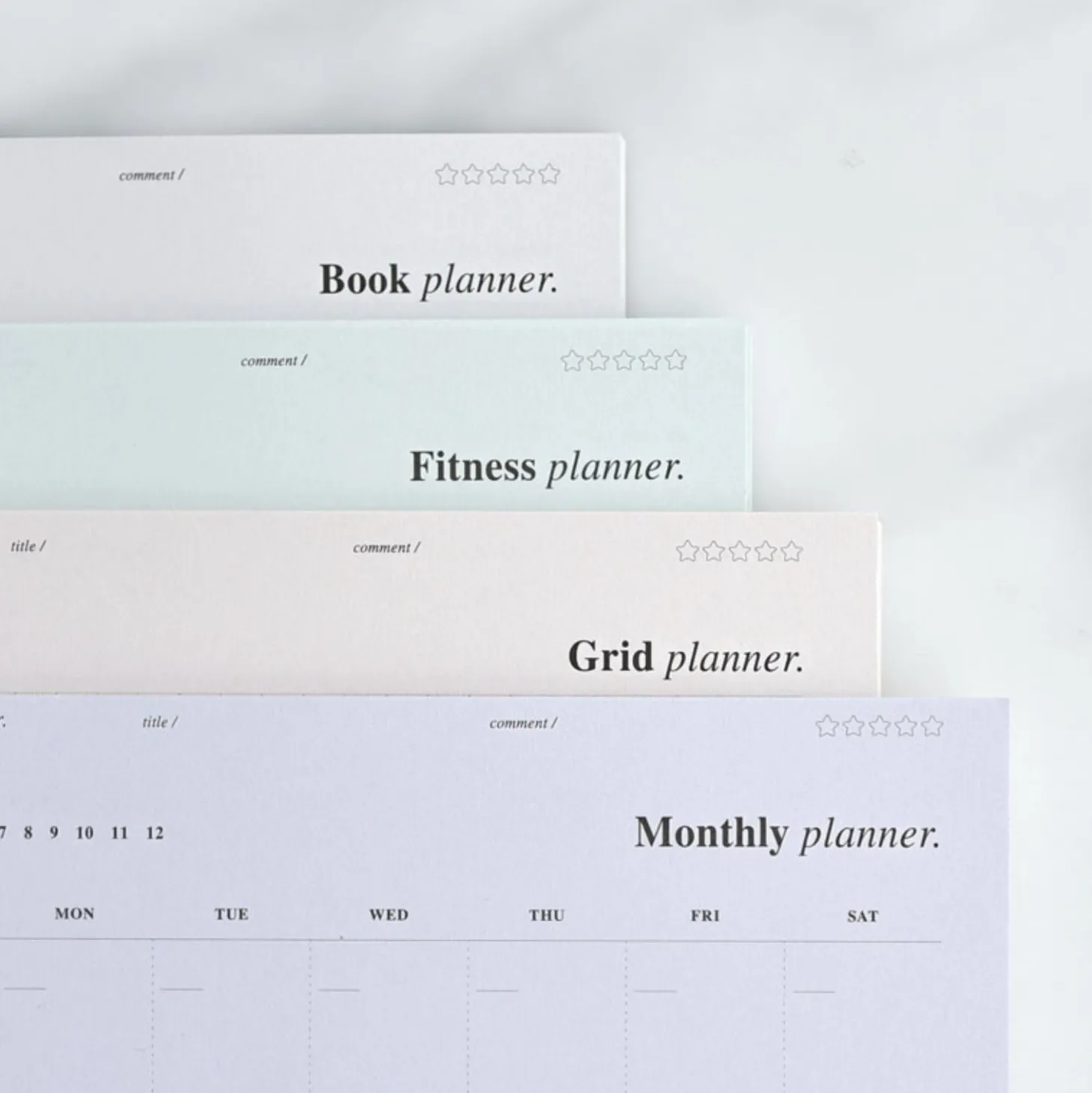 Up&Down Index 6 Ring A5 Planner Refill
