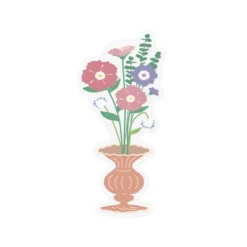 Vase Flower Clear Bookmark