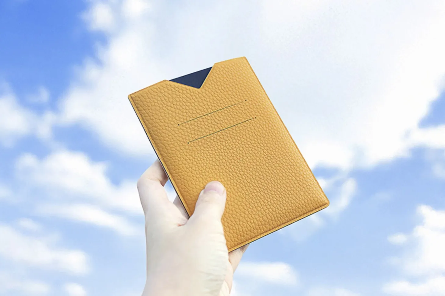 Vegan Leather Anti Skimming Passport Sleeve