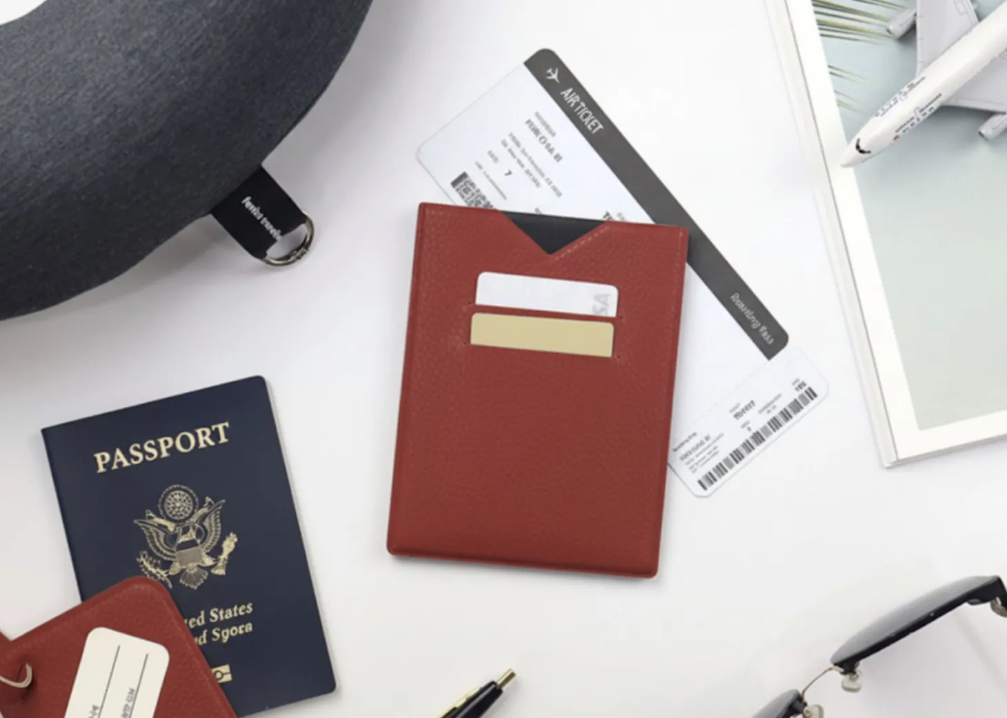 Vegan Leather Anti Skimming Passport Sleeve
