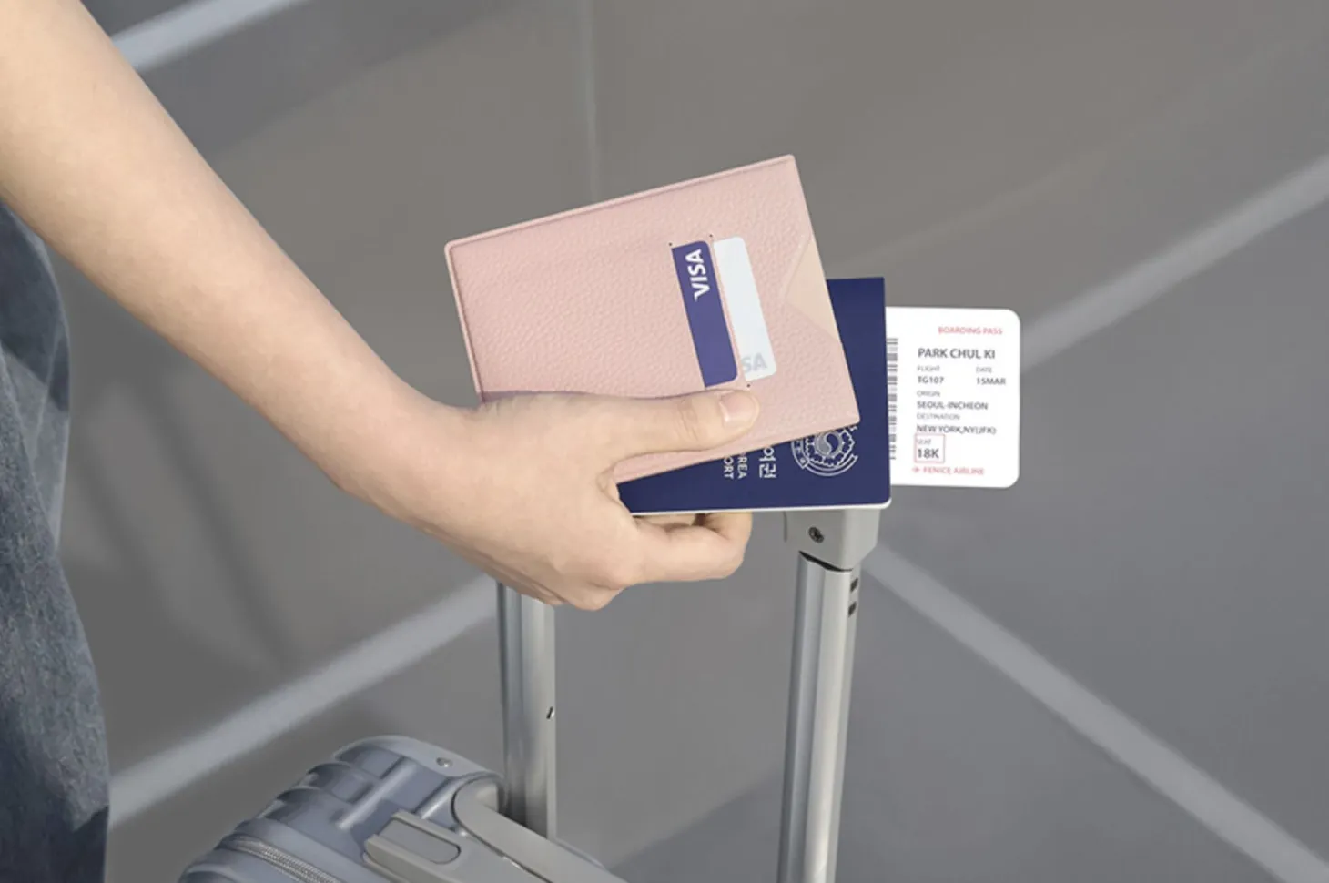 Vegan Leather Anti Skimming Passport Sleeve