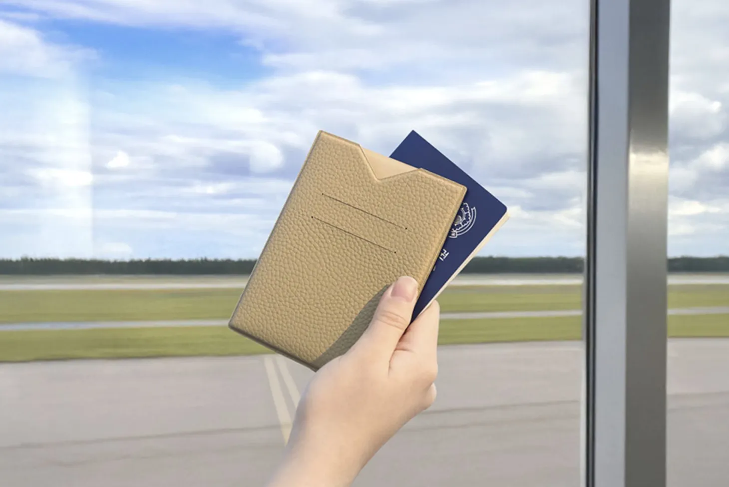 Vegan Leather Anti Skimming Passport Sleeve