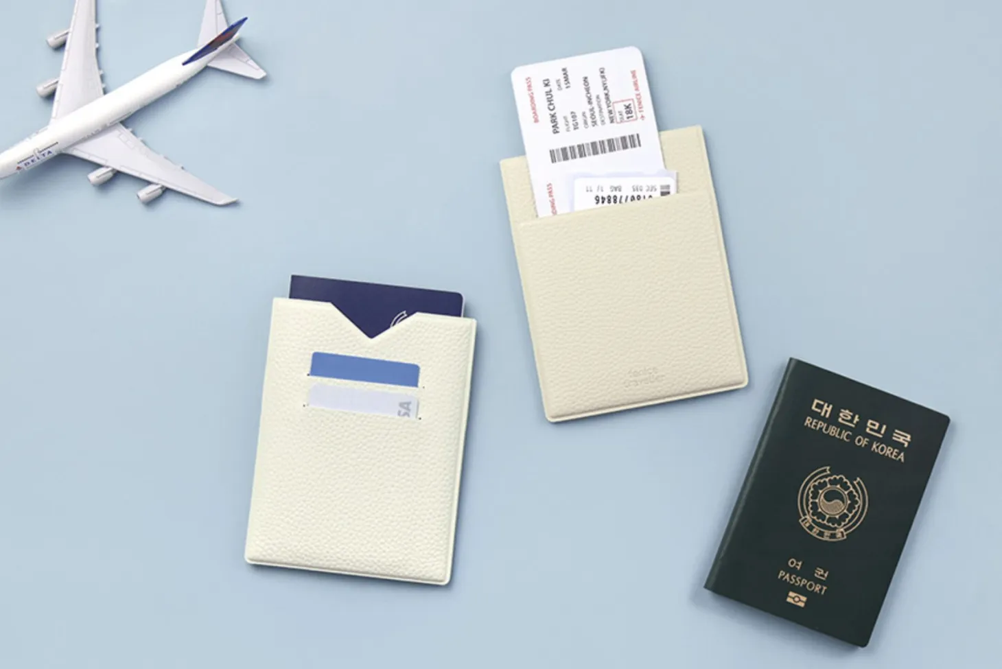 Vegan Leather Anti Skimming Passport Sleeve