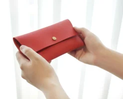 Vegan Leather Cash Envelope Pouch