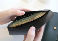 Vegan Leather Cash Envelope Pouch