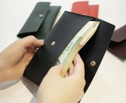 Vegan Leather Cash Envelope Pouch