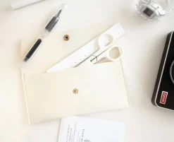 Vegan Leather Cash Envelope Pouch
