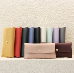 Vegan Leather Cash Envelope Pouch
