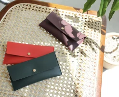 Vegan Leather Cash Envelope Pouch