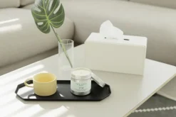 Vegan Leather Octagon Tray