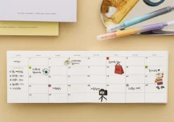 Vegan Leather Simple Semi Year Weekly Planner