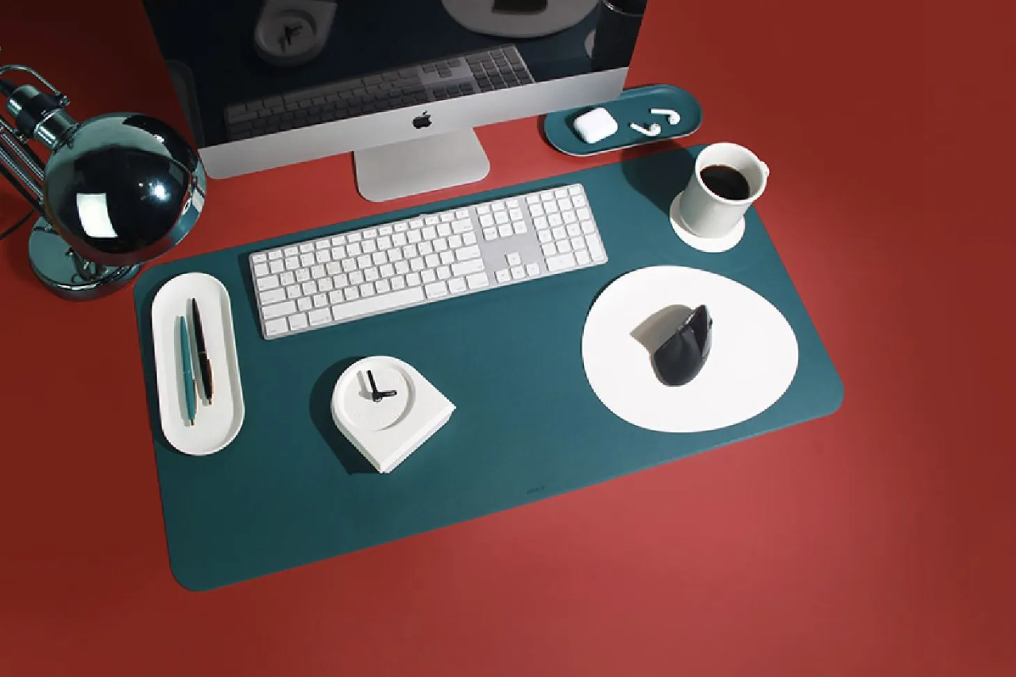 Vegan Leather Wide Desk Mat