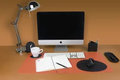 Vegan Leather Wide Desk Mat