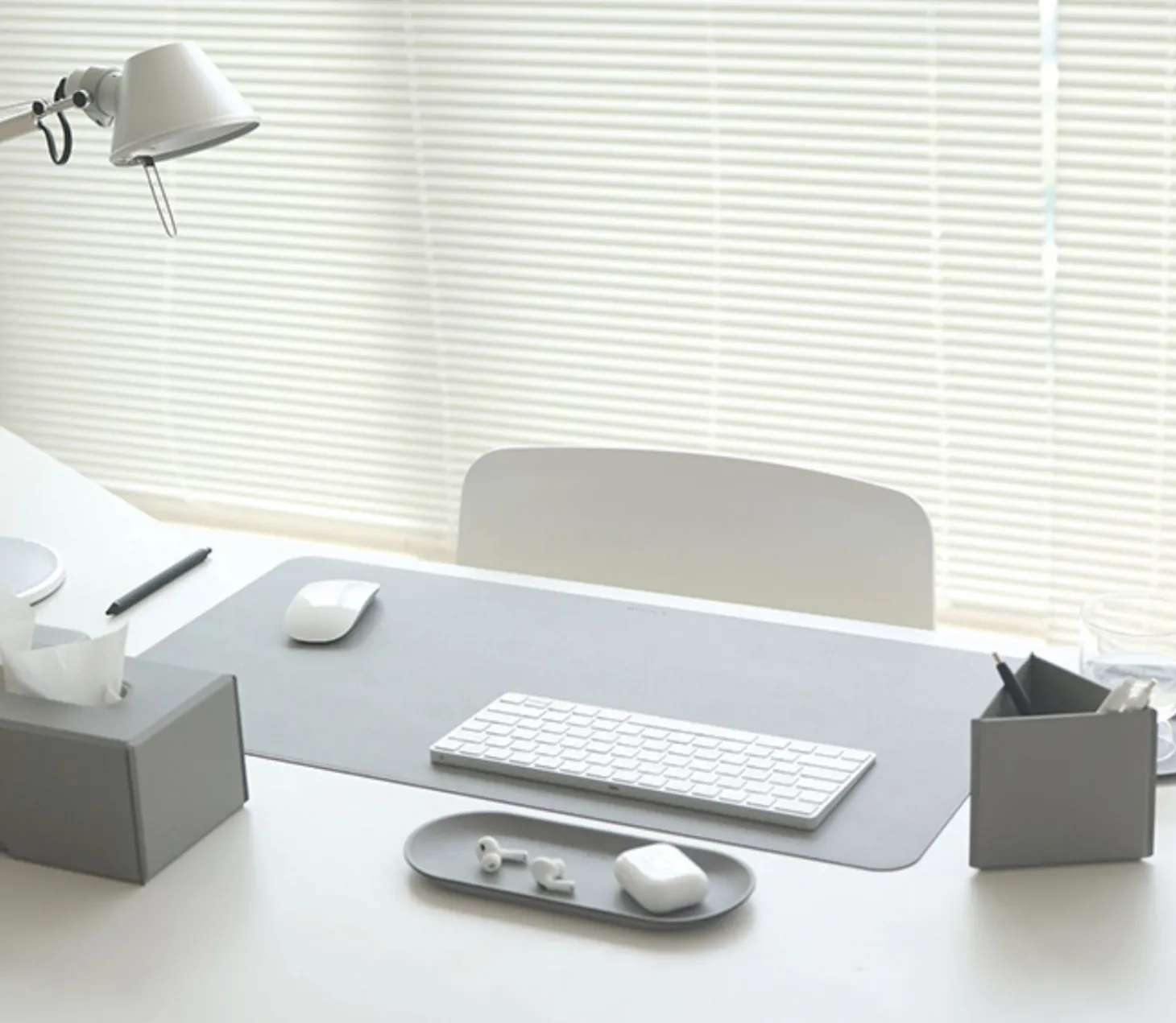 Vegan Leather Wide Desk Mat