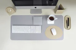 Vegan Leather Wide Desk Mat