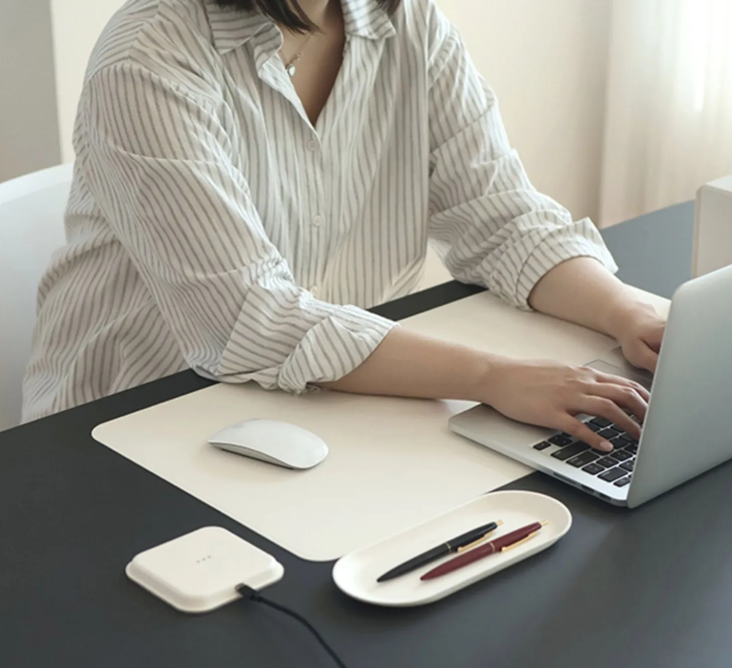 Vegan Leather Wide Desk Mat