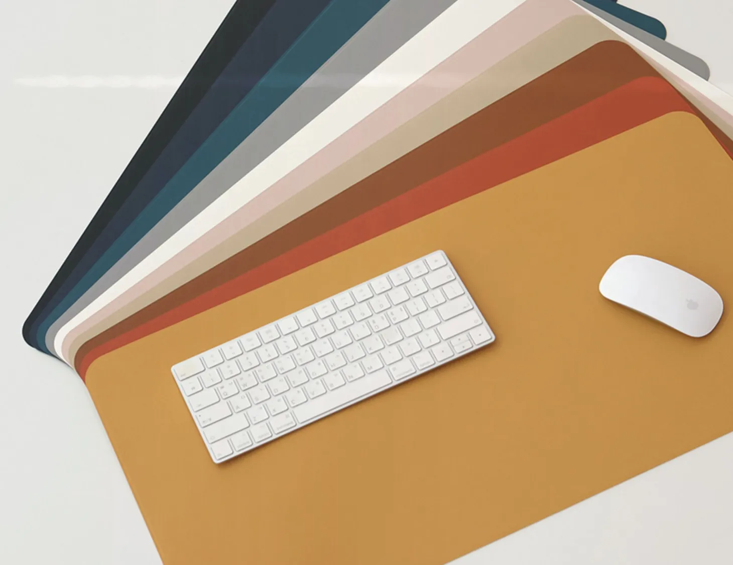 Vegan Leather Wide Desk Mat