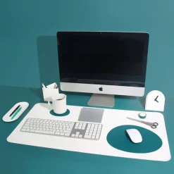 Vegan Leather Wide Desk Mat