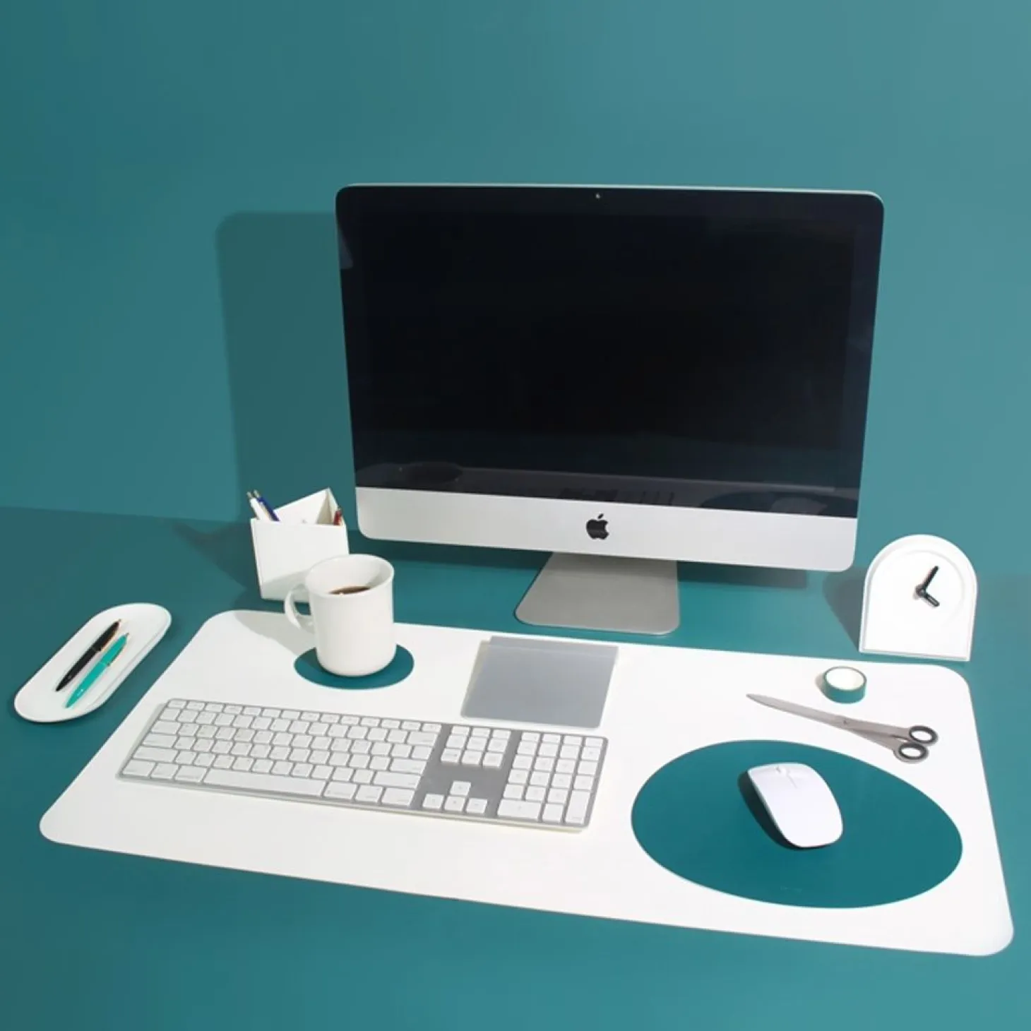 Vegan Leather Wide Desk Mat