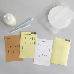 Vertical Translucent 6 Ring A5 Index Tabs