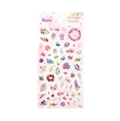 Vintage Flower Deco Sticker