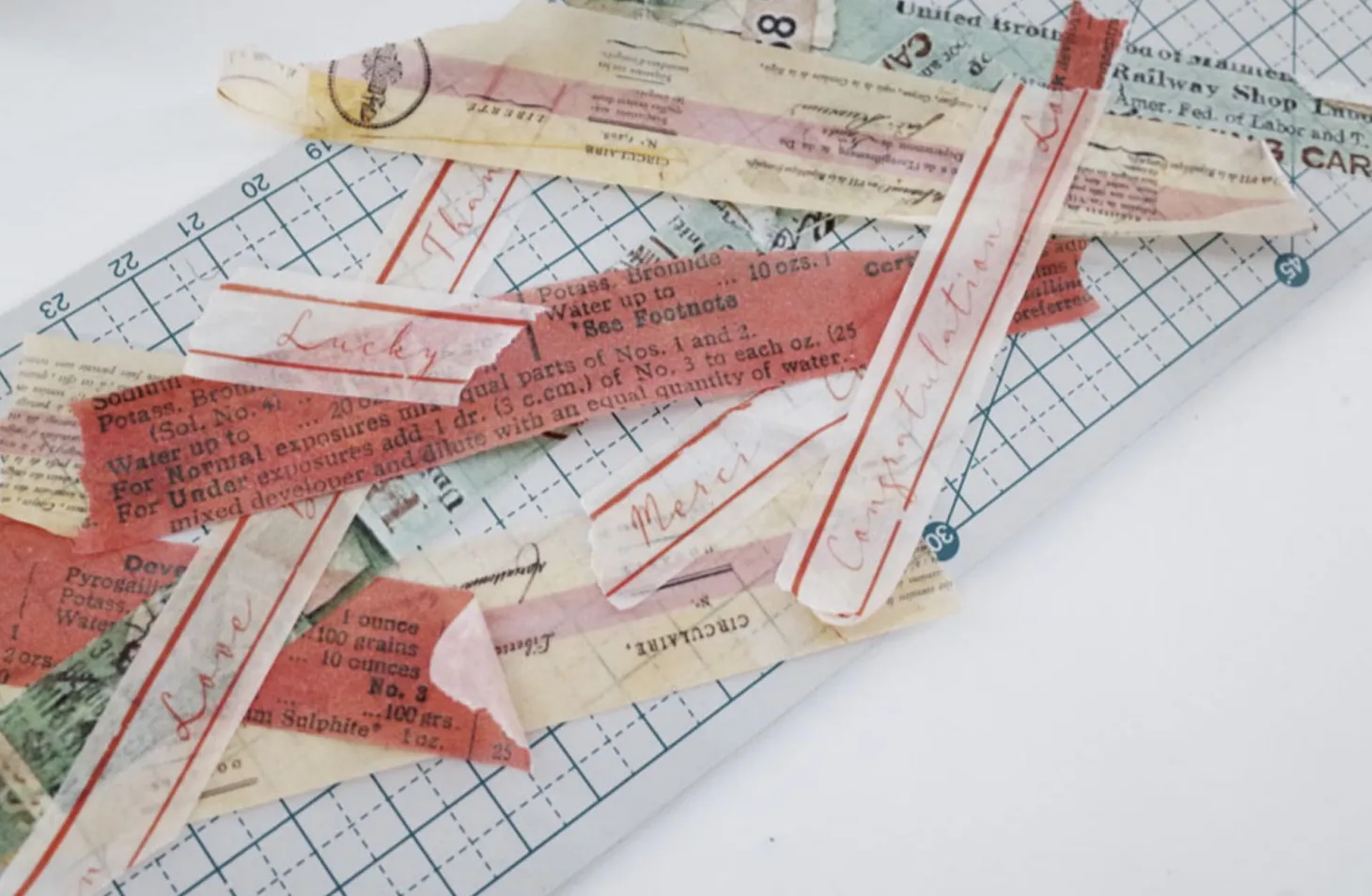 Vintage Lettering Masking Tape