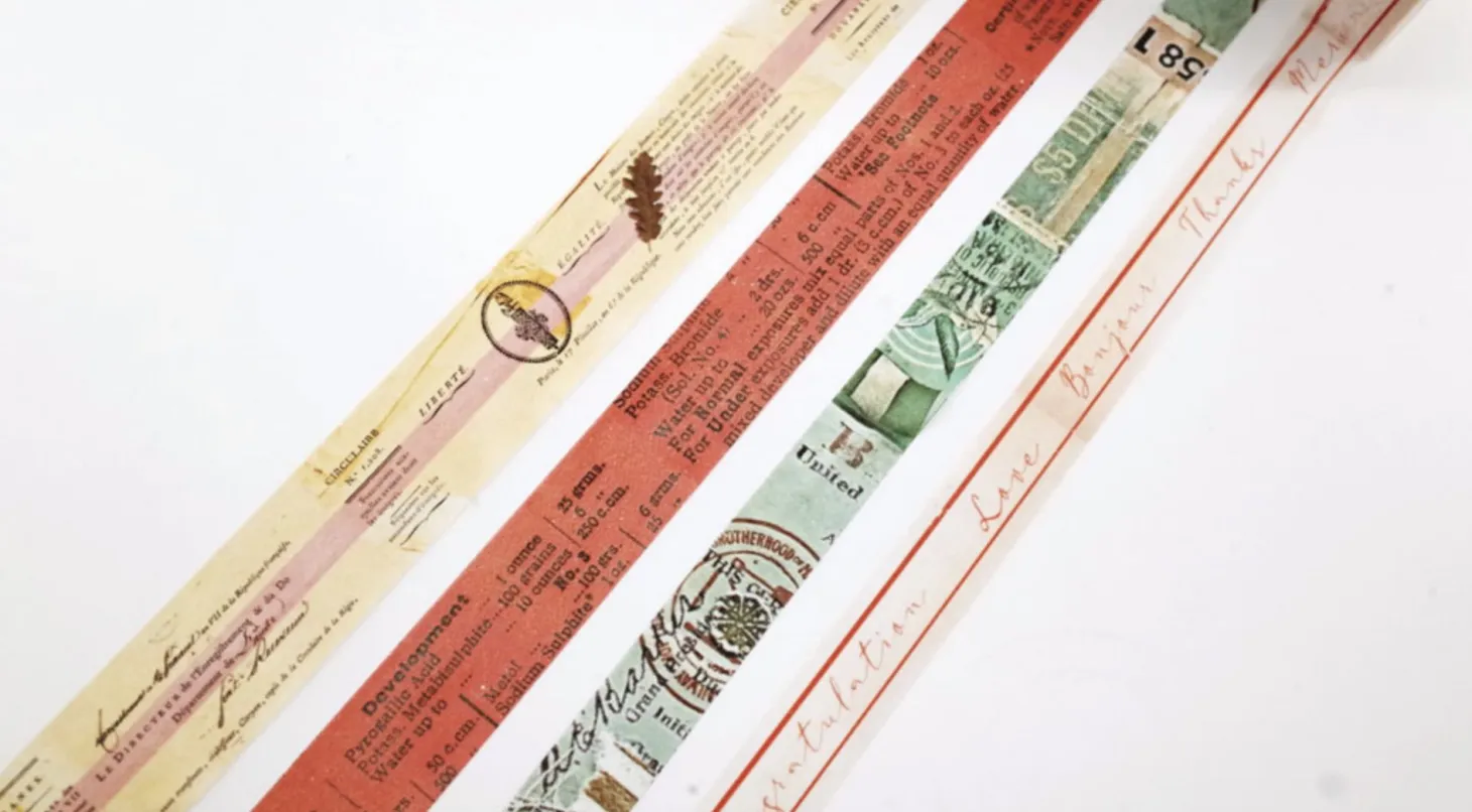 Vintage Lettering Masking Tape