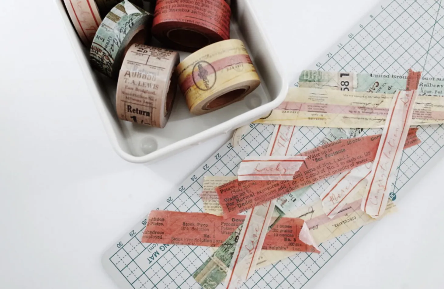 Vintage Lettering Masking Tape
