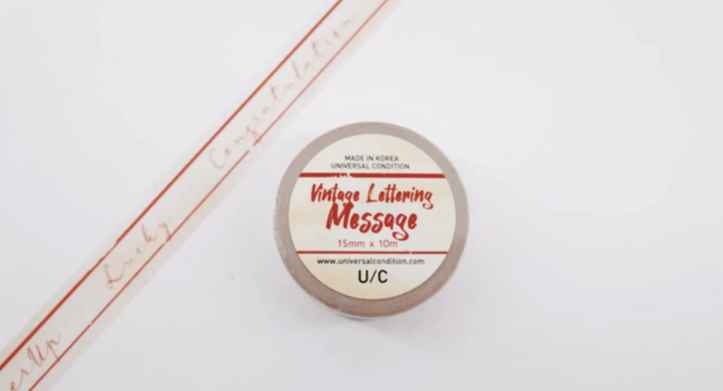 Vintage Lettering Masking Tape