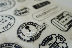 Vintage Stamp Deco Sticker