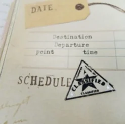 Vintage Stamp Deco Sticker