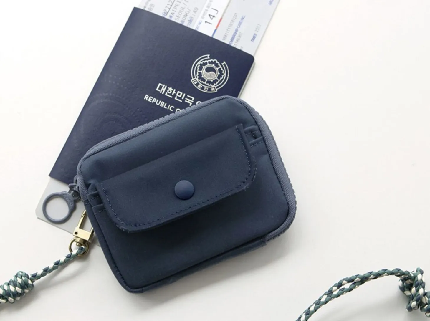 Voyager Button Card Pouch