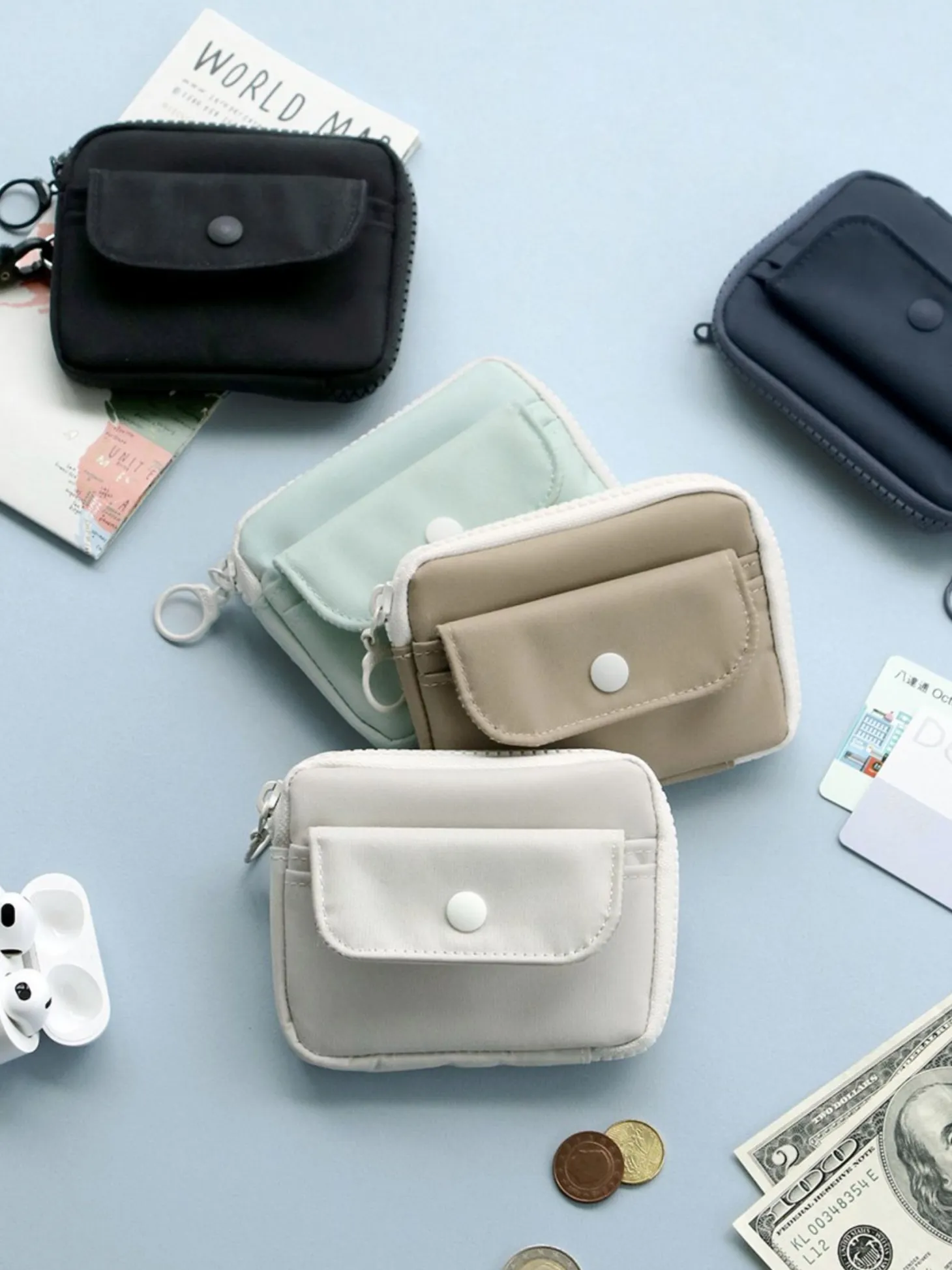 Voyager Button Card Pouch