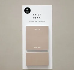 Warm Tone Daily Plan Sticky Note