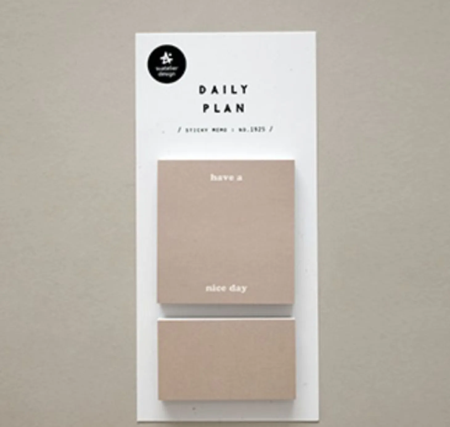 Warm Tone Daily Plan Sticky Note