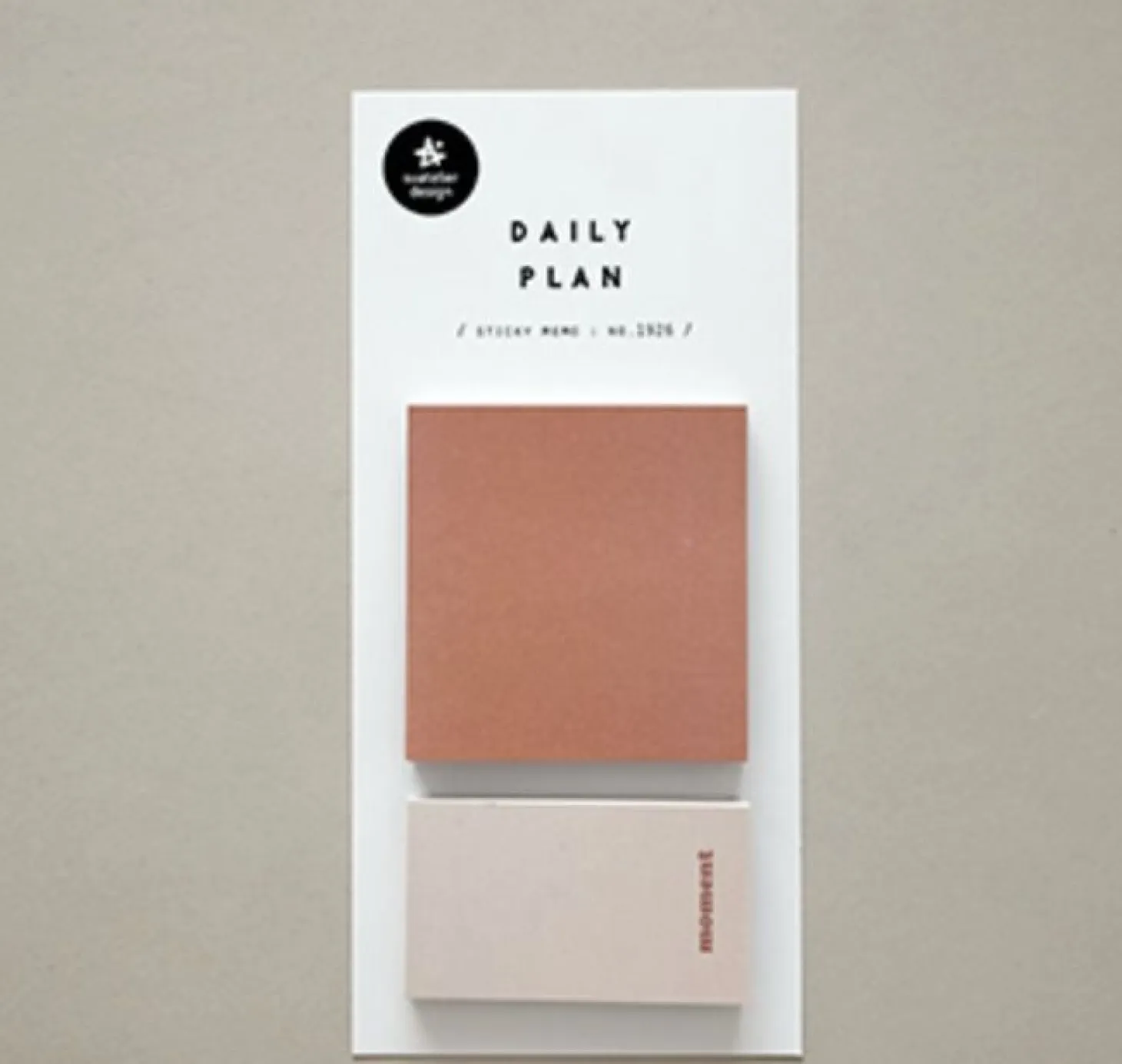 Warm Tone Daily Plan Sticky Note