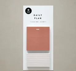 Warm Tone Daily Plan Sticky Note