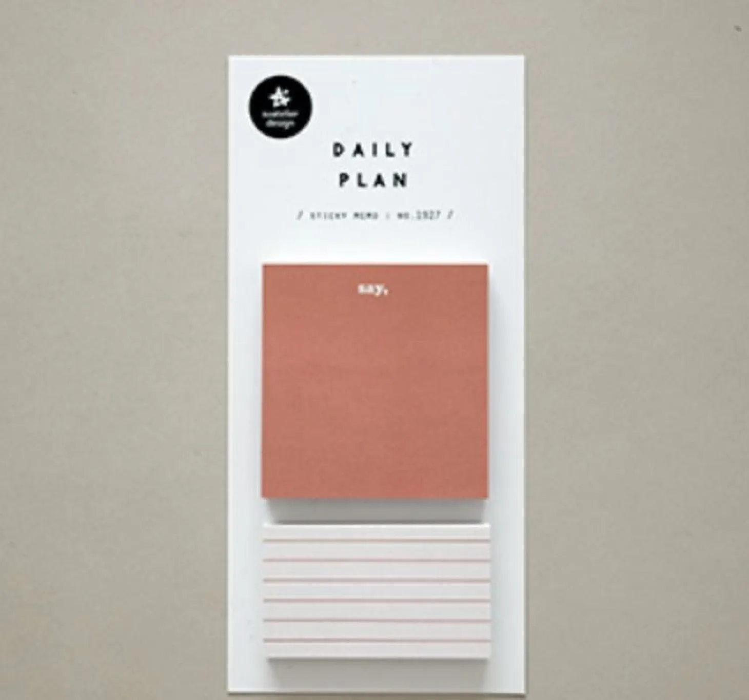 Warm Tone Daily Plan Sticky Note