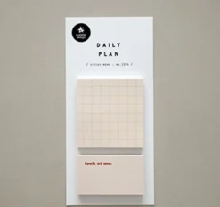 Warm Tone Daily Plan Sticky Note