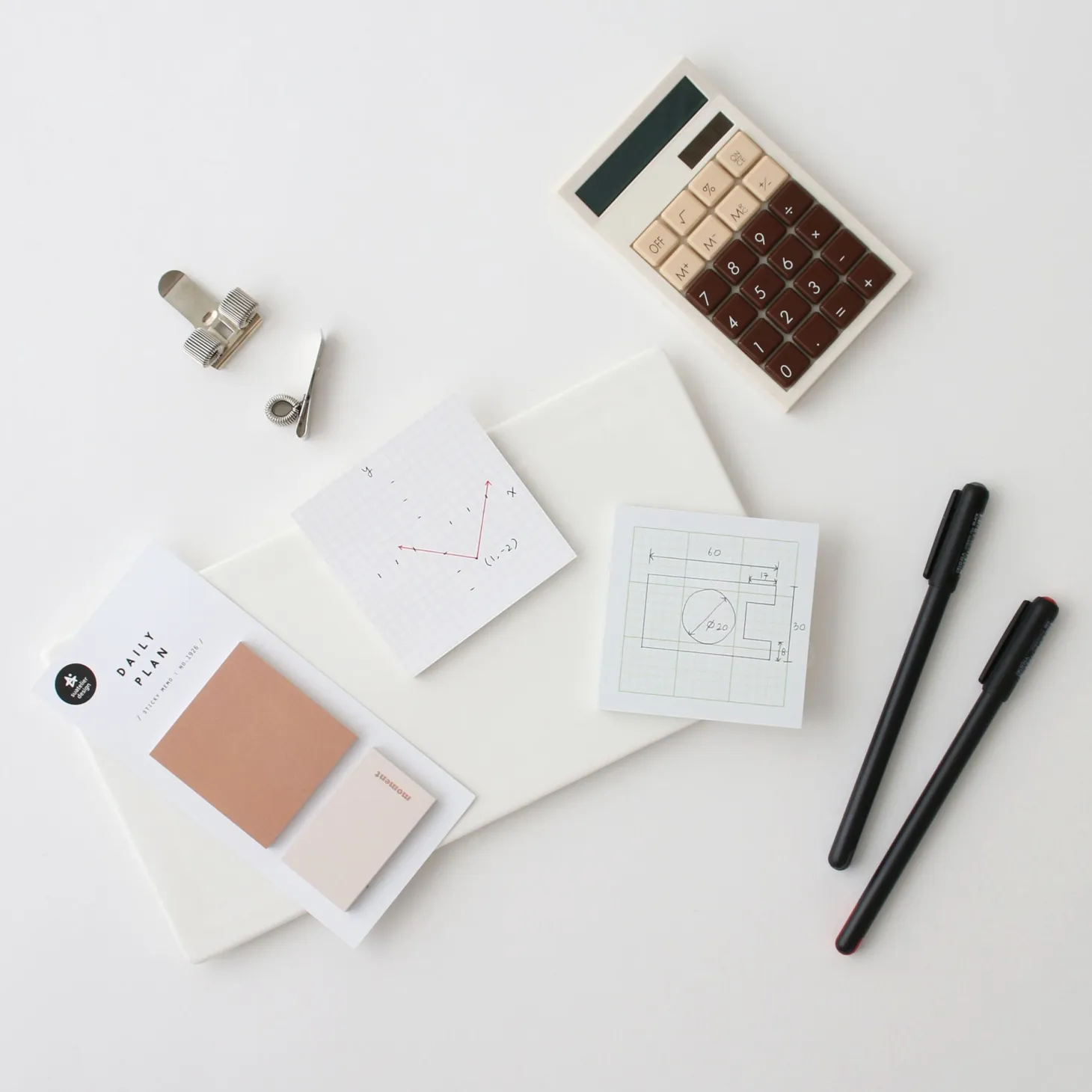 Warm Tone Daily Plan Sticky Note