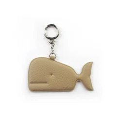 Whale Vegan Leather Key Ring