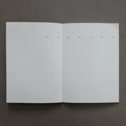 White Stitched Monthly Planner